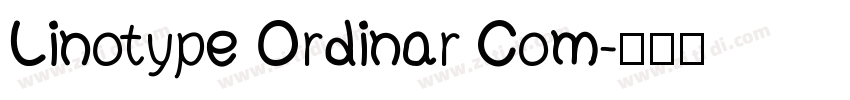 Linotype Ordinar Com字体转换